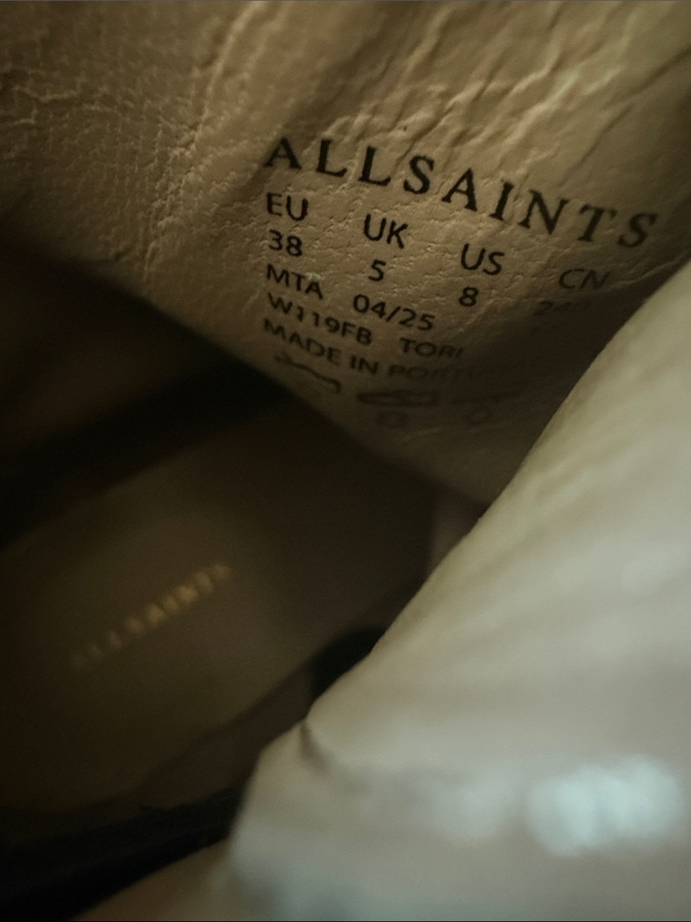 ALLSAINTS Tori Leather Boot Size 38 - Picture 10 of 11
